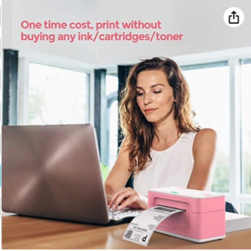 Pink-Munbyn 4x6 Thermal Label Printer-NWT💗 - Picture 3 of 10